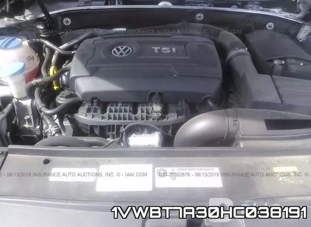1VWBT7A30HC038191 фото 2
