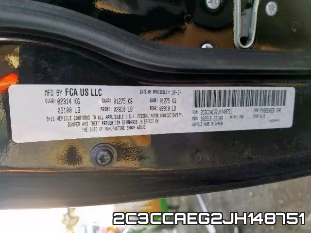 2C3CCAEG2JH148751 фото 2