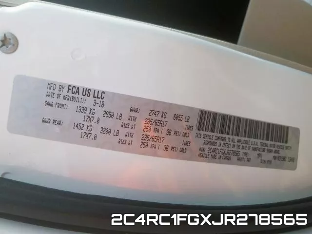 2C4RC1FGXJR278565 фото 2