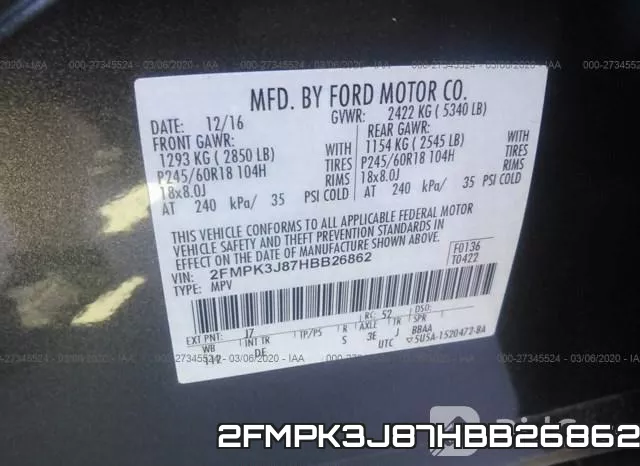 2FMPK3J87HBB26862 фото 10