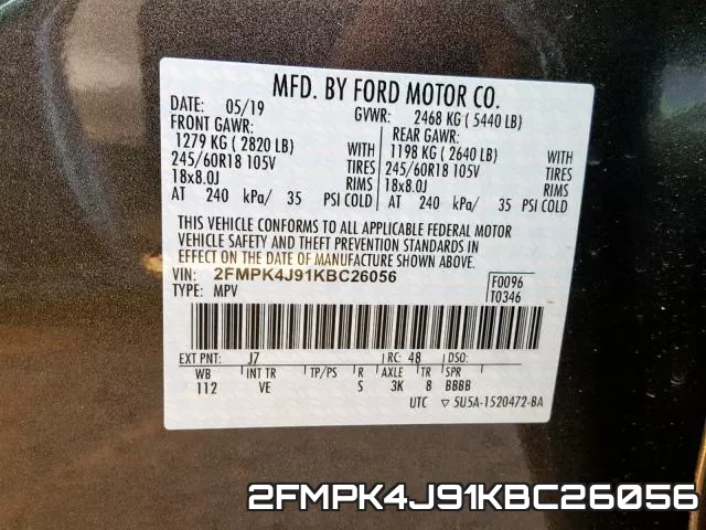 2FMPK4J91KBC26056 фото 2