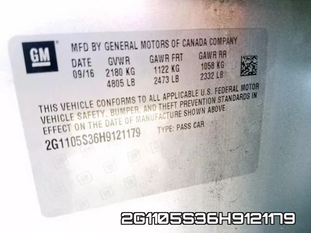 2G1105S36H9121179 фото 2