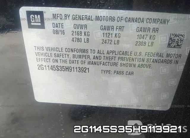 2G1145S35H9113921 фото 10
