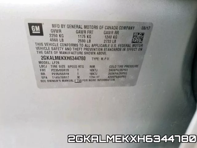 2GKALMEKXH6344780 фото 2