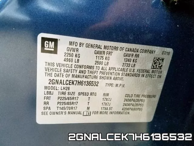 2GNALCEK7H6136532 фото 2