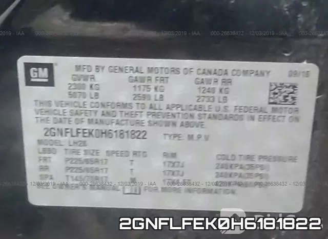 2GNFLFEK0H6181822 фото 10