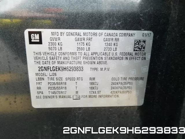 2GNFLGEK9H6293833 фото 2