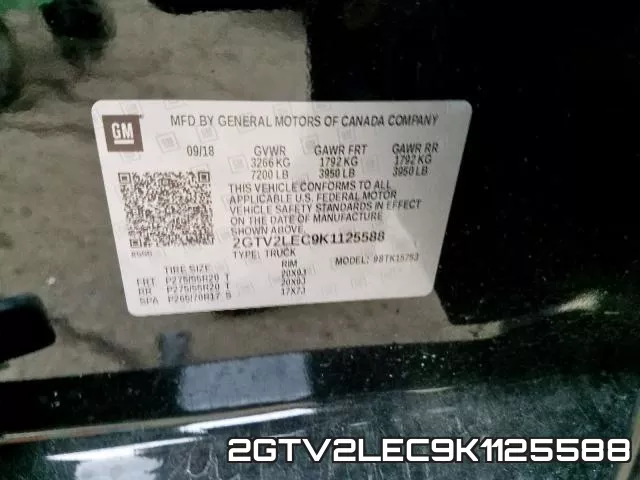 2GTV2LEC9K1125588 фото 2