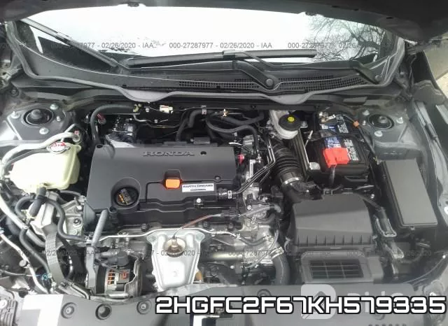 2HGFC2F67KH579335 фото 2