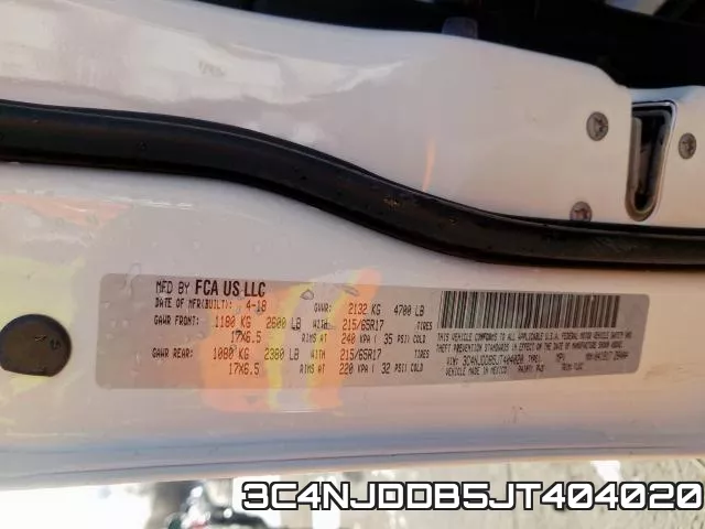 3C4NJDDB5JT404020 фото 2