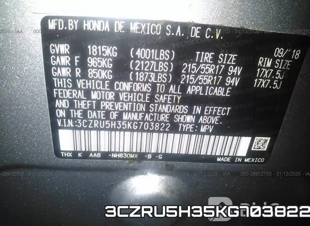 3CZRU5H35KG703822 фото 10