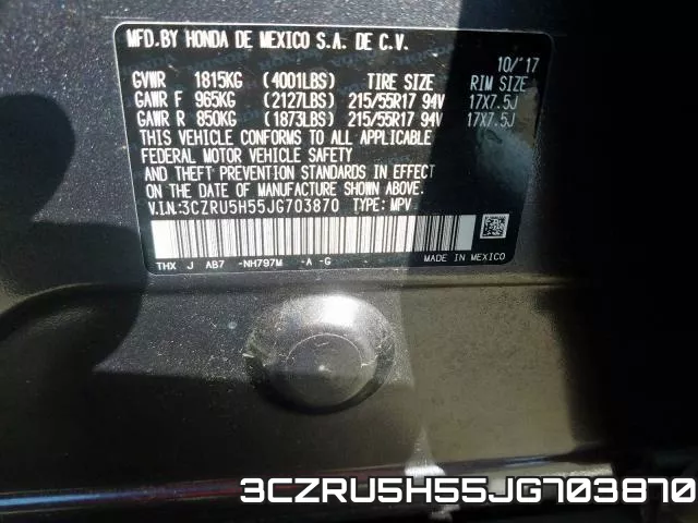 3CZRU5H55JG703870 фото 2