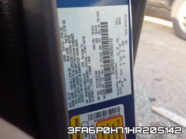 3FA6P0H71HR205142 фото 2