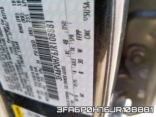 3FA6P0H76JR108881 фото 2