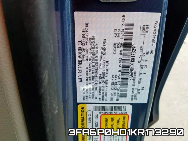 3FA6P0HD1KR173290 фото 2