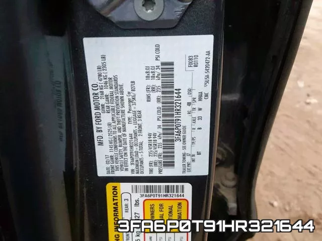 3FA6P0T91HR321644 фото 2