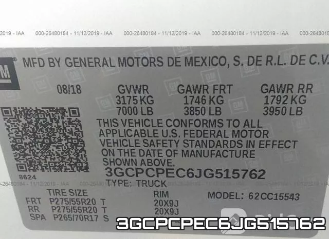 3GCPCPEC6JG515762 фото 10