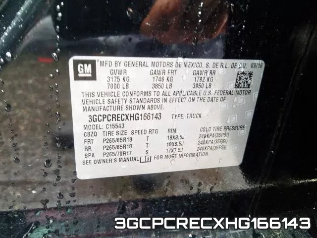 3GCPCRECXHG166143 фото 2