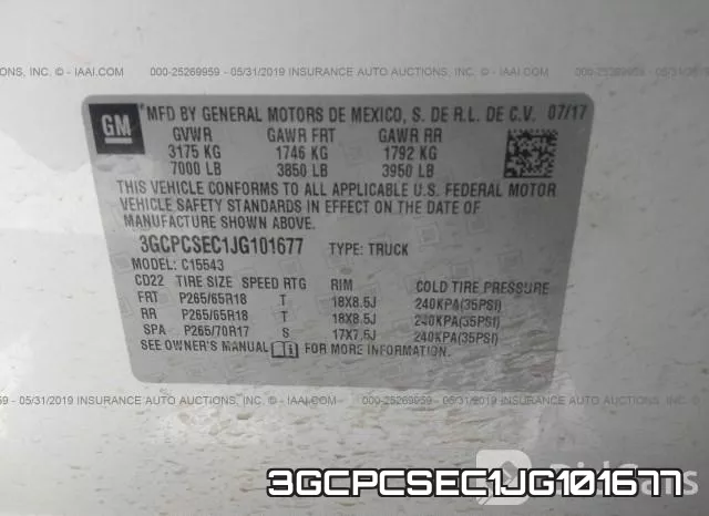 3GCPCSEC1JG101677 фото 10
