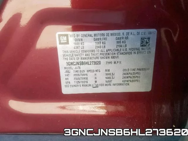 3GNCJNSB6HL273620 фото 2