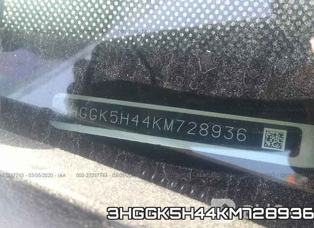 3HGGK5H44KM728936 фото 10