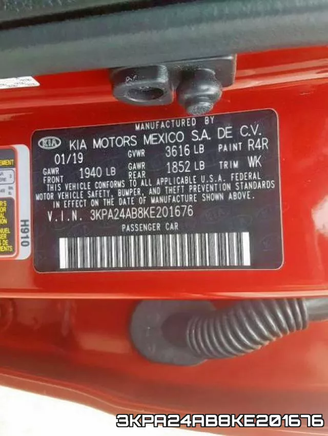 3KPA24AB8KE201676 фото 2