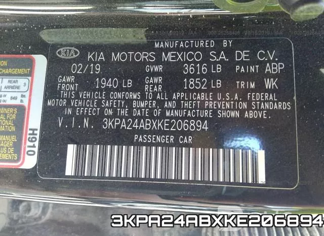 3KPA24ABXKE206894 фото 10
