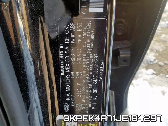 3KPFK4A71JE184297 фото 2