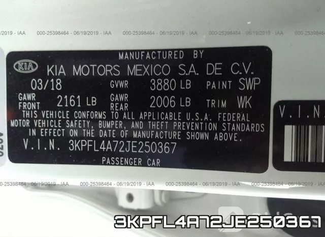 3KPFL4A72JE250367 фото 10