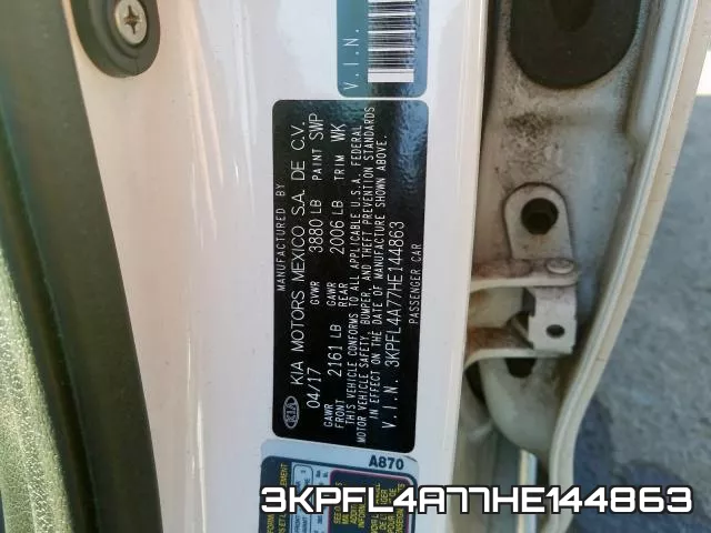 3KPFL4A77HE144863 фото 2
