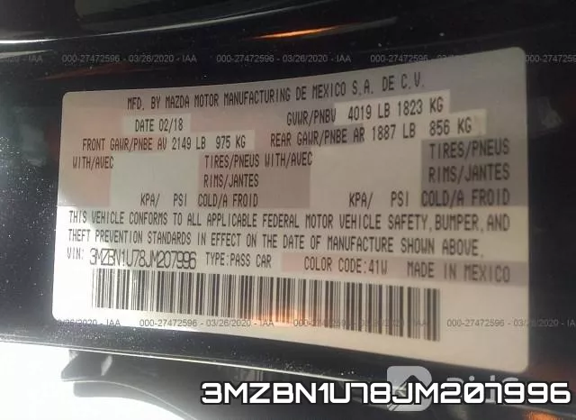 3MZBN1U78JM207996 фото 10