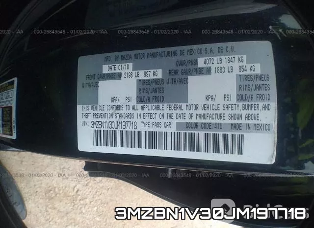 3MZBN1V30JM197718 фото 10