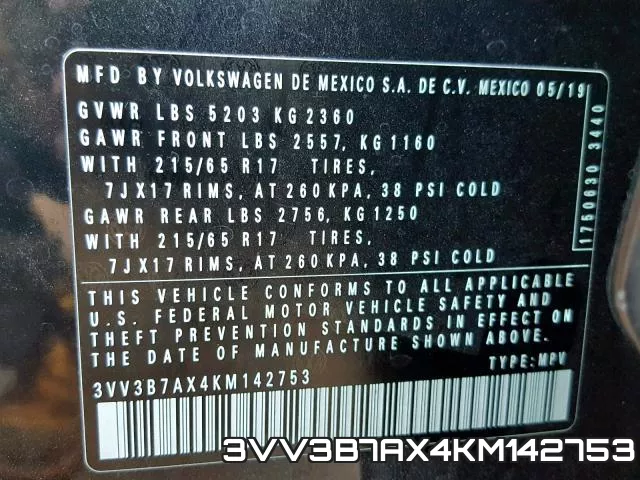3VV3B7AX4KM142753 фото 2