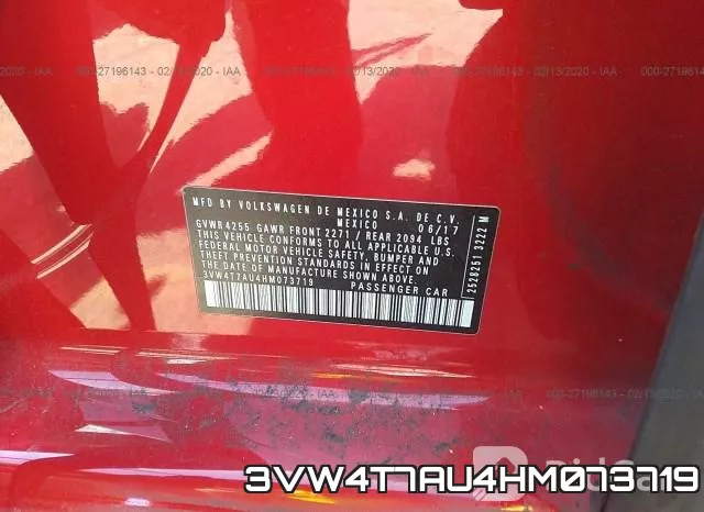 3VW4T7AU4HM073719 фото 10
