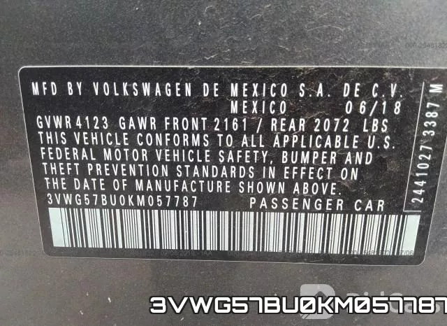 3VWG57BU0KM057787 фото 10