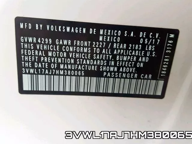 3VWL17AJ7HM380065 фото 2