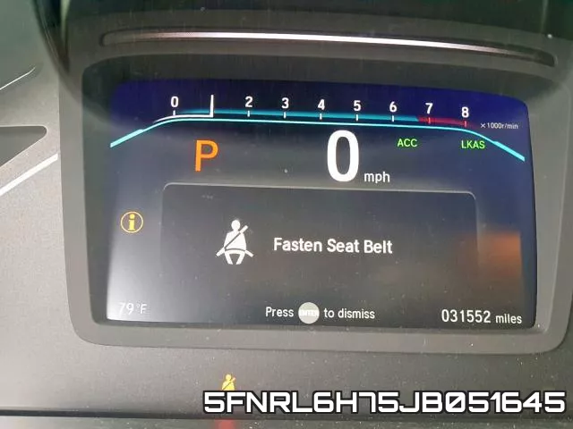 5FNRL6H75JB051645 фото 9