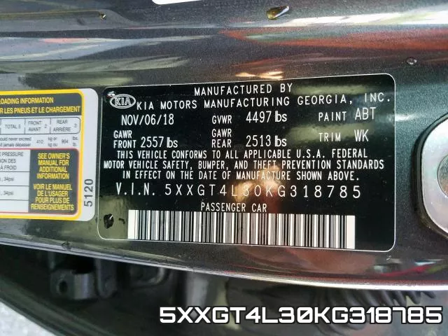 5XXGT4L30KG318785 фото 2