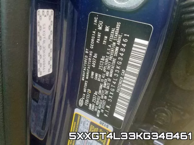 5XXGT4L33KG348461 фото 2