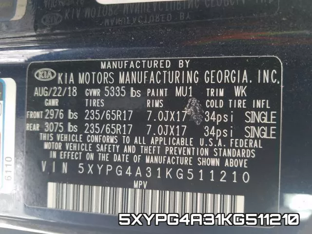5XYPG4A31KG511210 фото 2