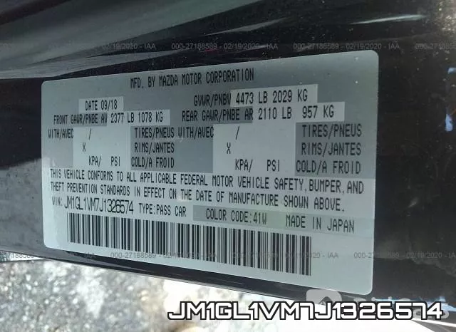 JM1GL1VM7J1326574 фото 10