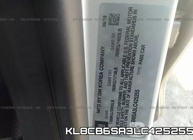 KL8CB6SA3LC425255 фото 10