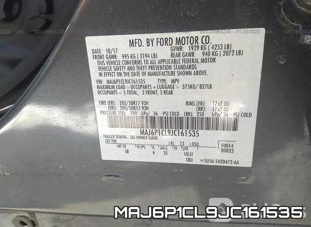 MAJ6P1CL9JC161535 фото 10