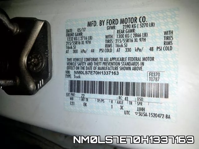 NM0LS7E70H1337163 фото 2