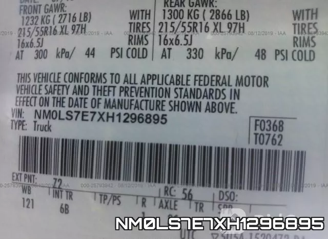 NM0LS7E7XH1296895 фото 10