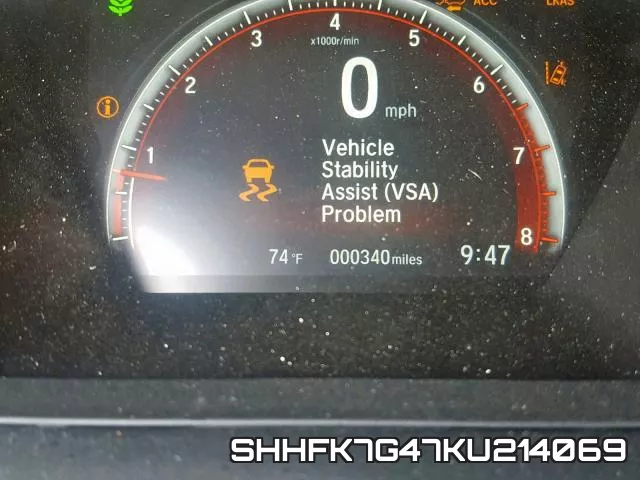 SHHFK7G47KU214069 фото 9