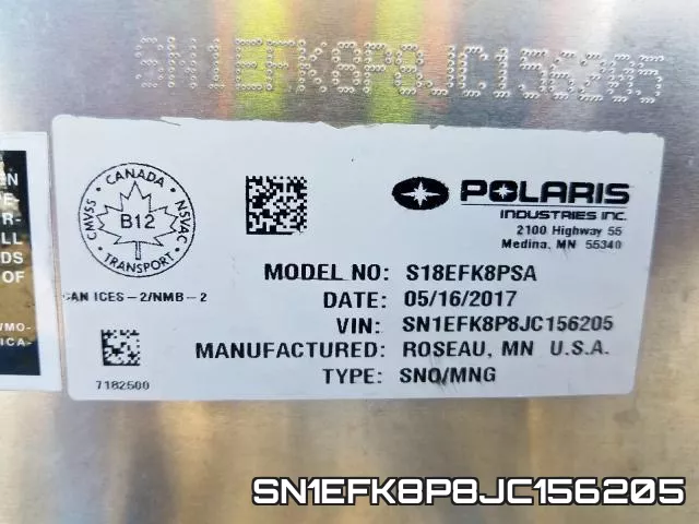 SN1EFK8P8JC156205 фото 2