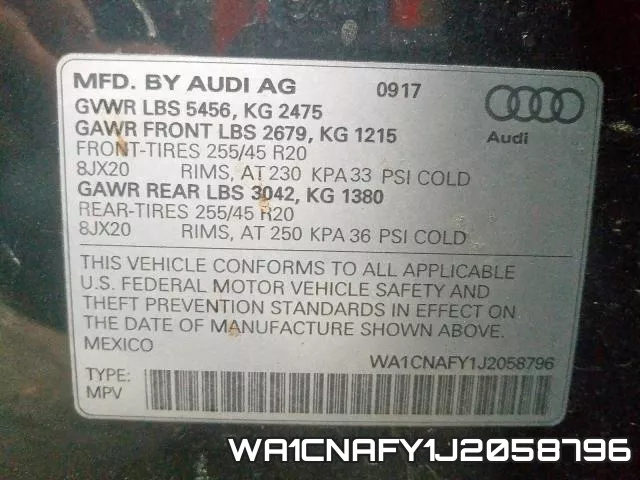 WA1CNAFY1J2058796 фото 2
