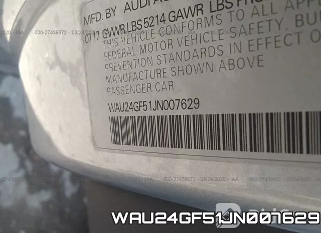 WAU24GF51JN007629 фото 10