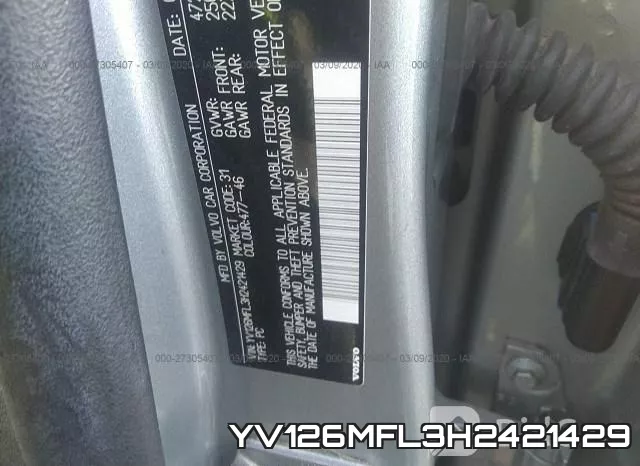 YV126MFL3H2421429 фото 10